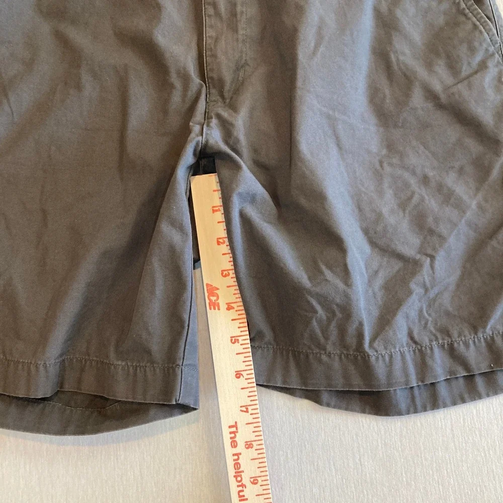 Patagonia Mens 32 Organic Cotton Shorts Forge Grey Canvas Flat Front 57674 SP14